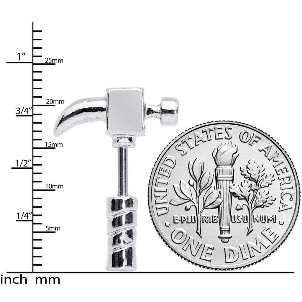 16G 1/4 Claw Hammer Cartilage Earring