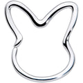 18G 5/16 Easter Bunny Rabbit Closure Ring