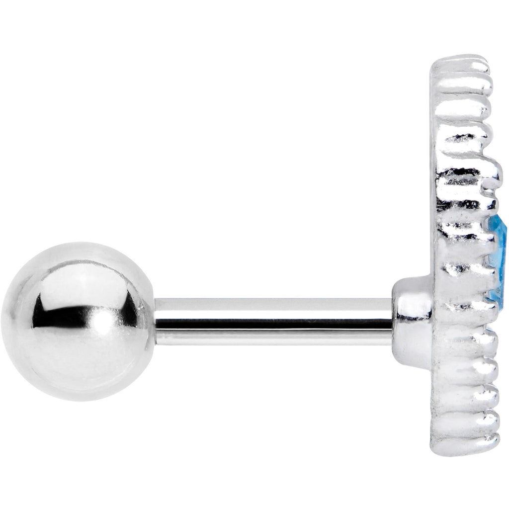 16G 1/4 Aqua Gem Alien Cartilage Tragus