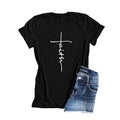Faith Cross Country T-shirt - Religious and Stylish Shirt for Country Girls