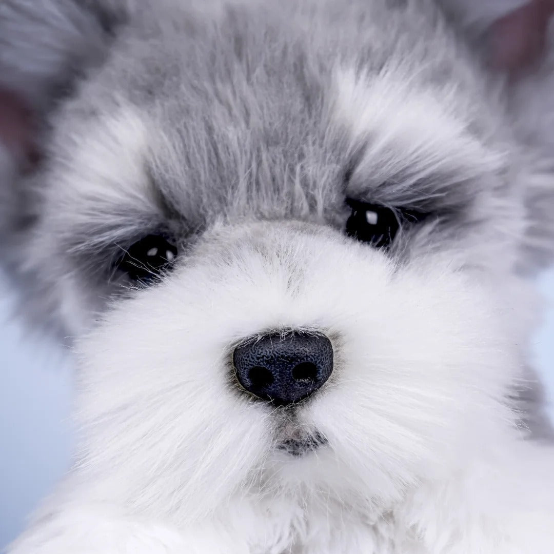 Schnauzer Backpack – Plush Dog Bag for Puppy Lovers & Kids