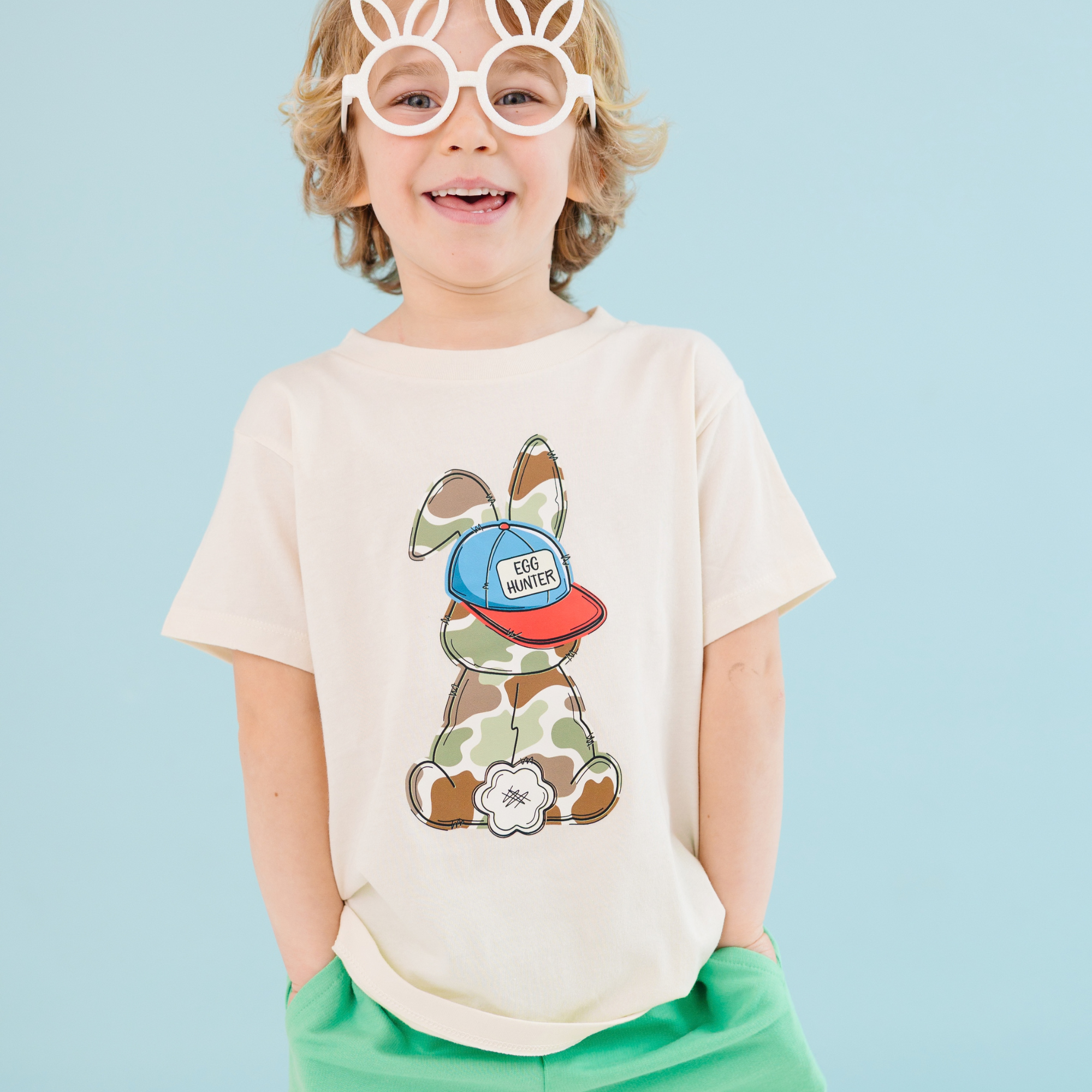 Camo Egg Hunter Bunny