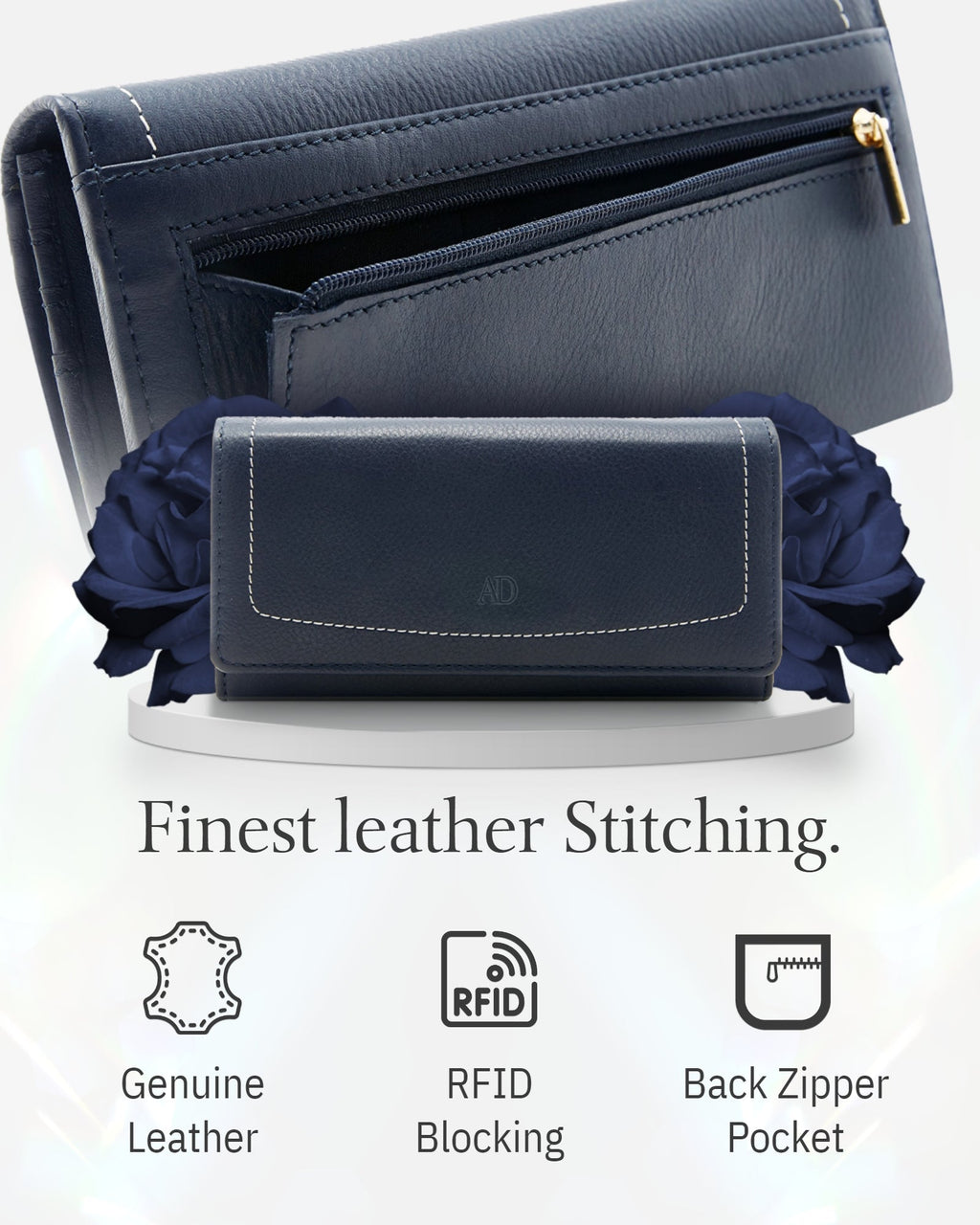 Accordion Clutch With Removable Checkbook Holder
