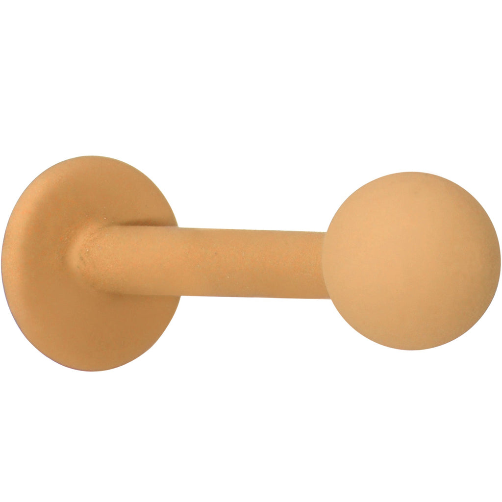 16G 5/16 Tan Acrylic Matte Labret Monroe Tragus