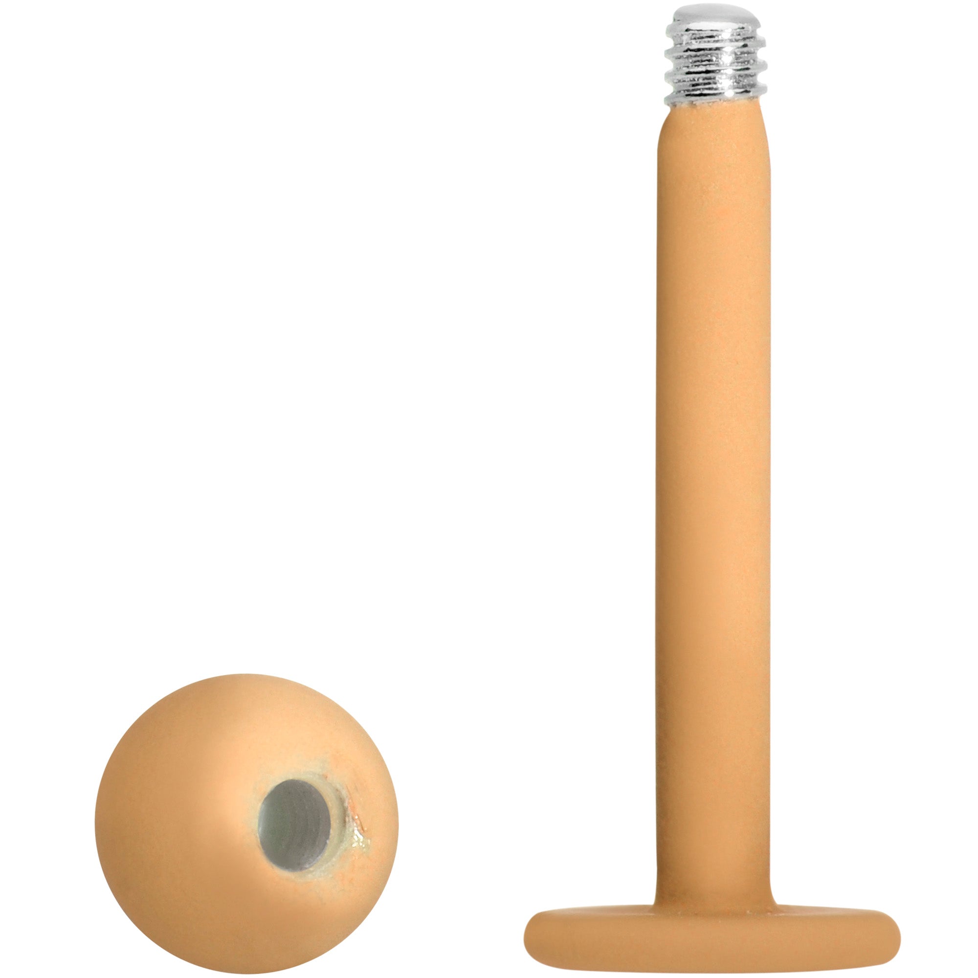 16G 5/16 Tan Acrylic Matte Labret Monroe Tragus