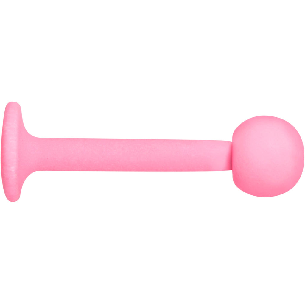 16G 5/16 Light Pink Acrylic Matte Labret Monroe Tragus