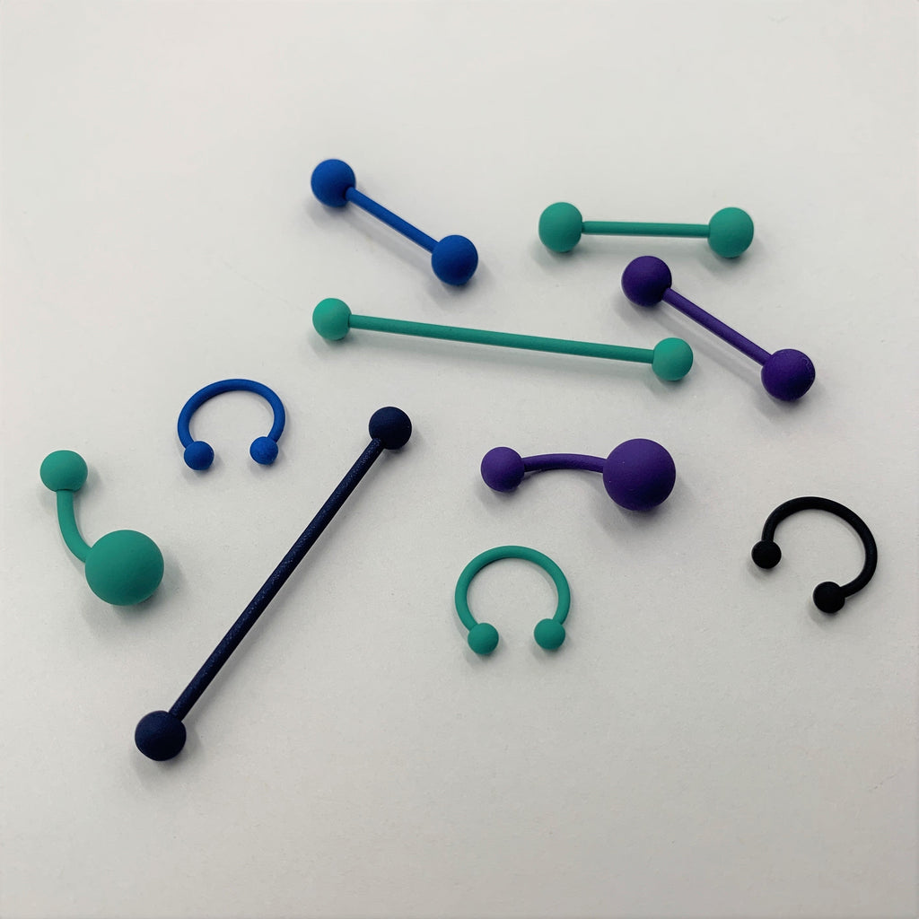 Perfectly Purple Matte Barbell Tongue Ring