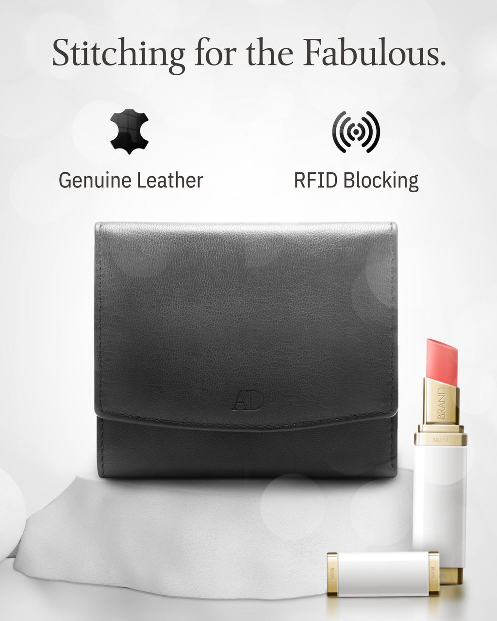 Trifold Coin Wallet with ID Window