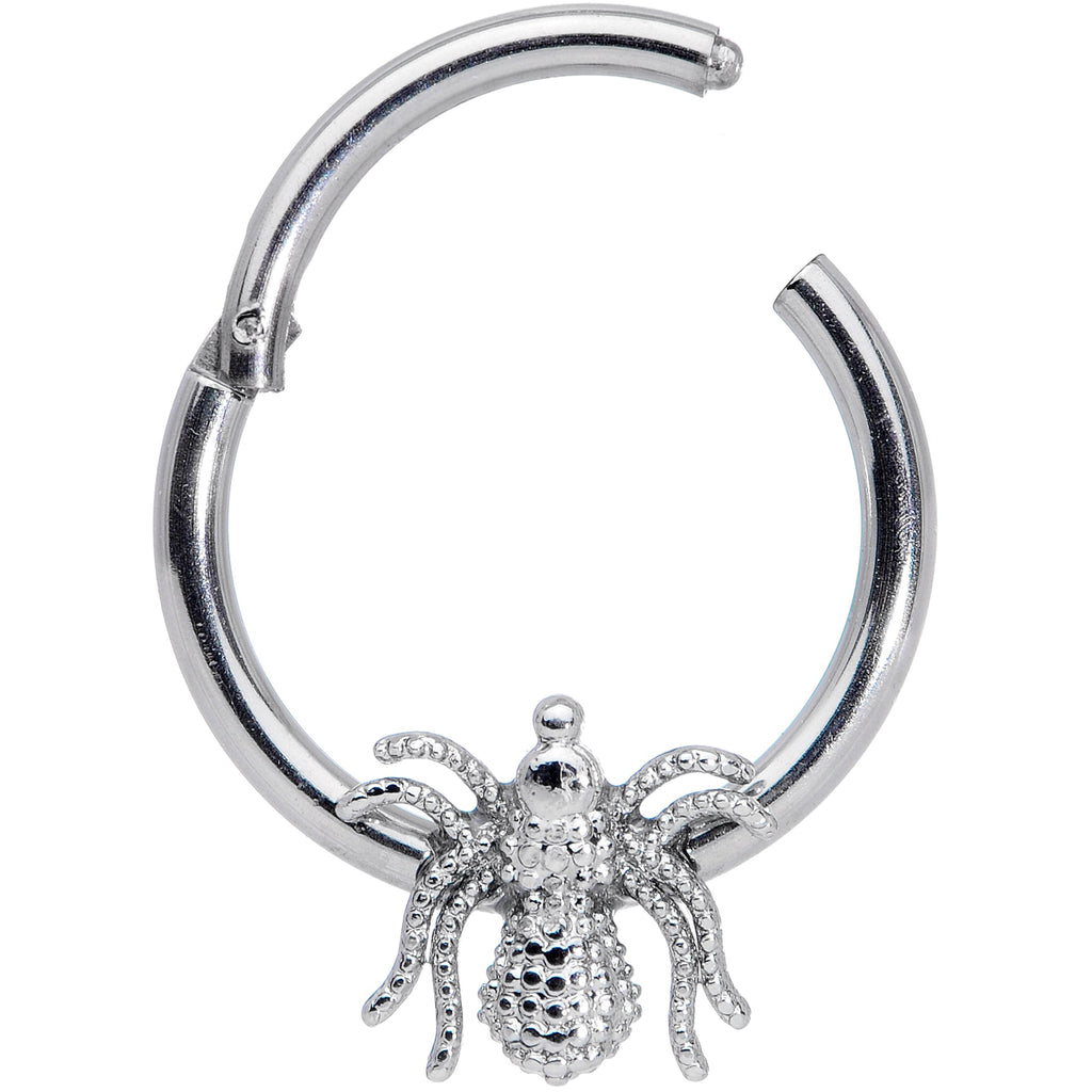 16G 3/8 Creepy Insect Halloween Hinged Segment Ring