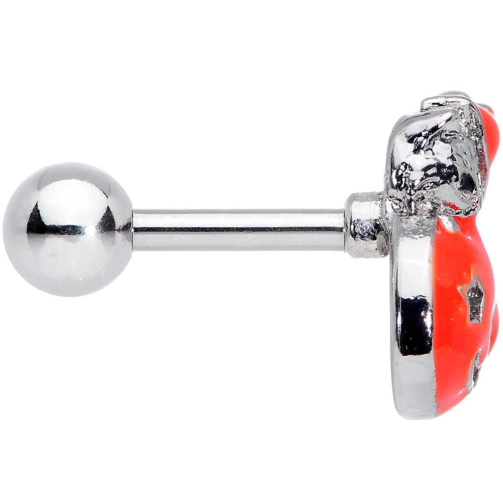 16G 1/4 Cat Pumpkin Halloween Cartilage Tragus