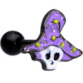 16G 1/4 Black Skull Purple Witch Hat Halloween Cartilage Tragus