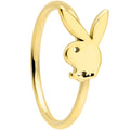 20G 5/16 Gold Tone Licensed Playboy Bunny Nose Hoop
