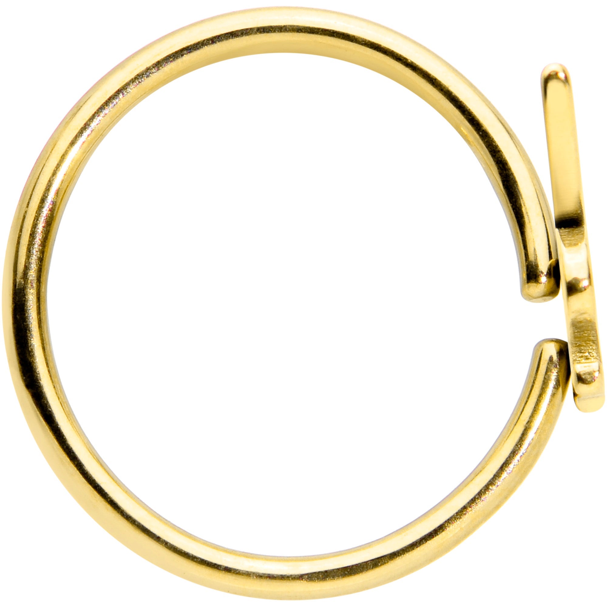 20G 5/16 Gold Tone Licensed Playboy Bunny Nose Hoop