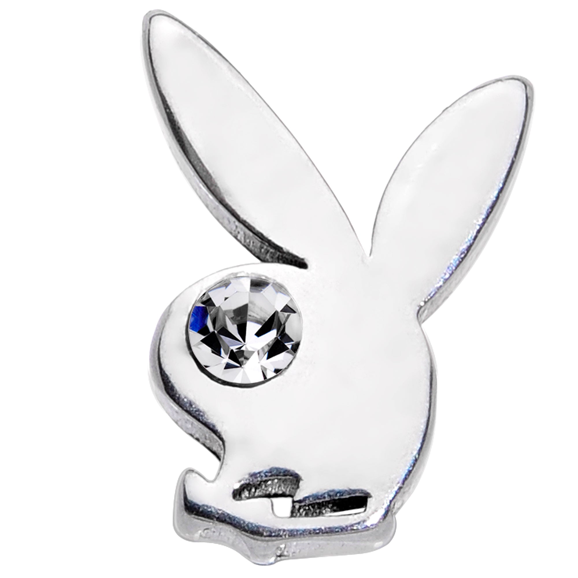 16G 5/16 Licensed Playboy CZ Gem Internally Threaded Labret