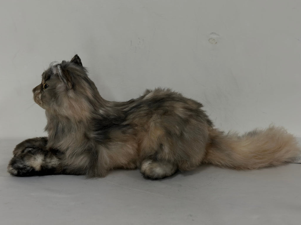 Plush American Tabby Cat Longhair-Handmade Life-Size Companion & Pet Memorial