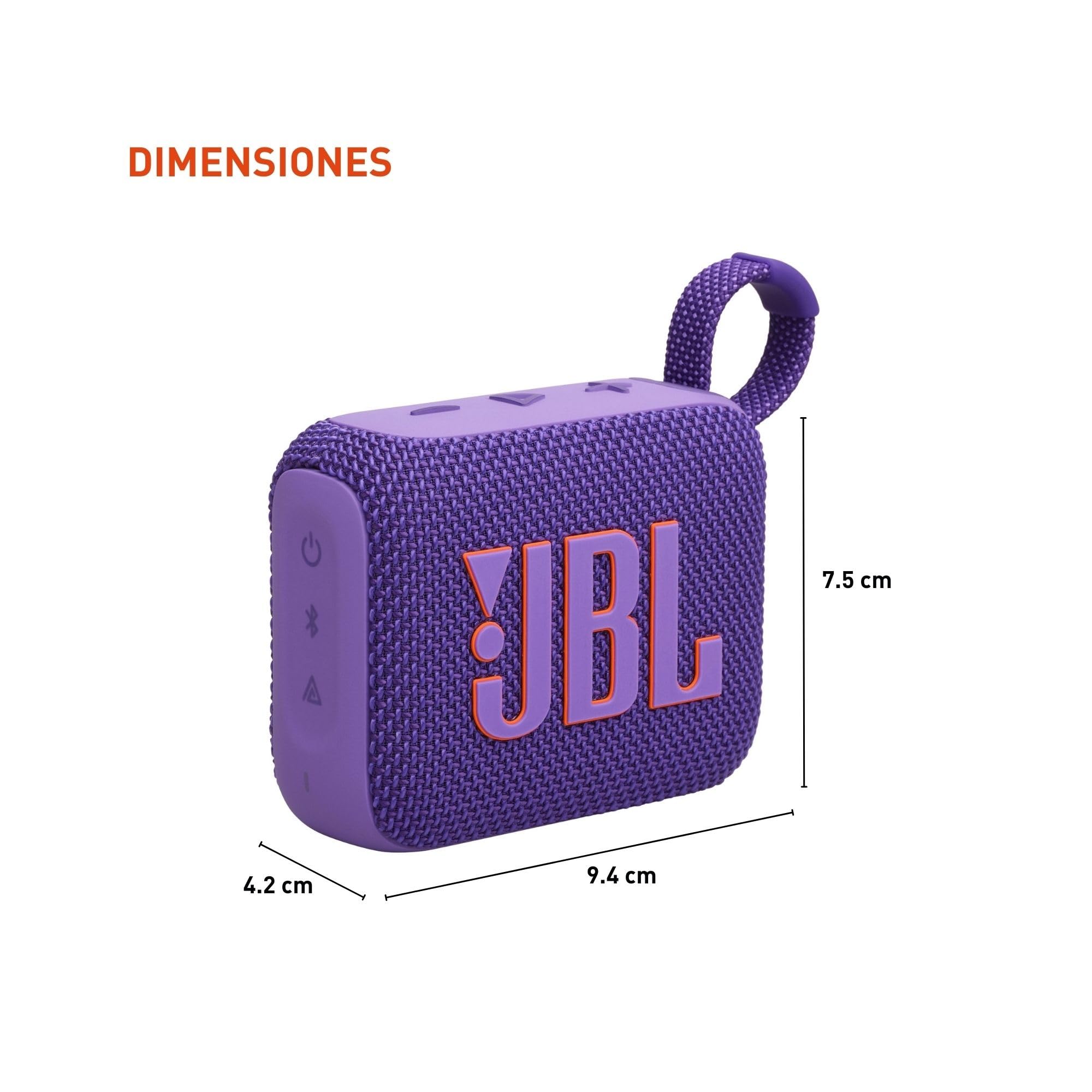 JBL Go 4 - Ultra-Portable, Waterproof and Dustproof Bluetooth Speaker, Big JBL Pro Sound with Punchy bass, 7-Hour Built-in Battery, Made in Part with Recycled Materials (Red)