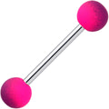Pink Purple Ombre Soft Finish Barbell Tongue Ring
