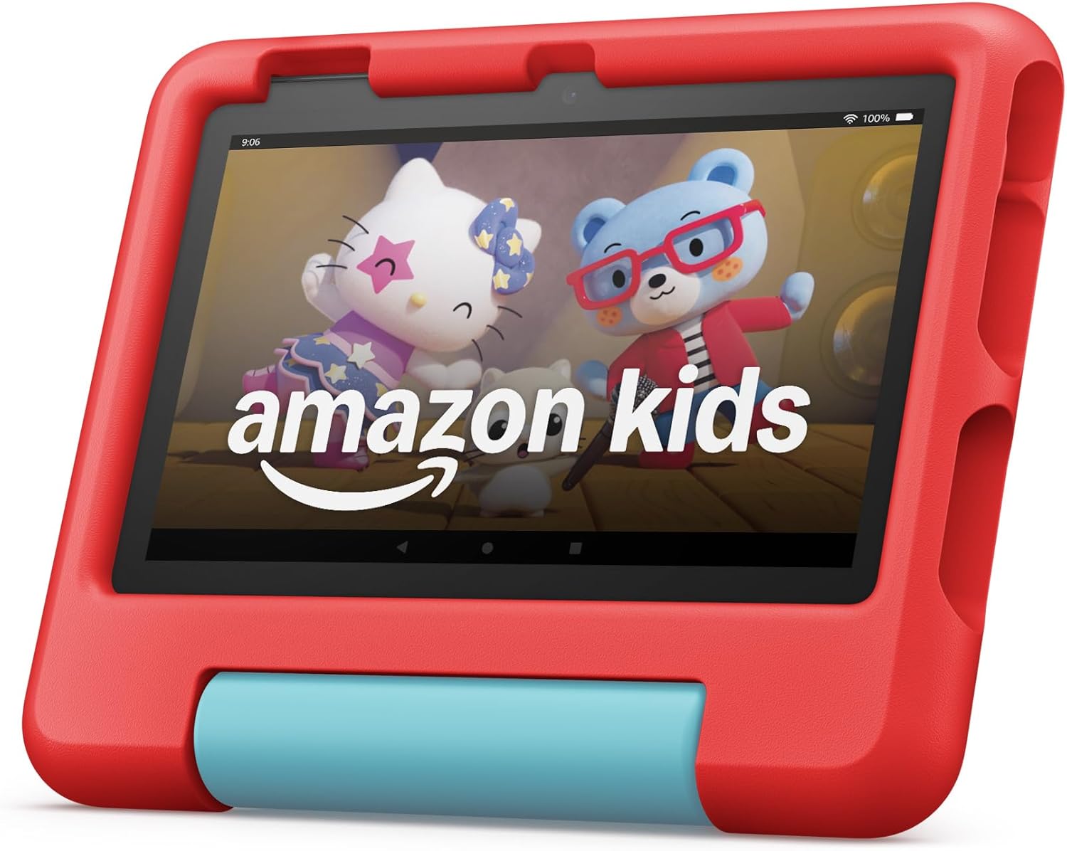 Amazon Fire 7 Kids tablet, ages 3-7. Top-selling 7" kids tablet on Amazon. Includes ad-free and exclusive content, easy parental controls, 10-hr battery, 16 GB, Blue