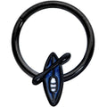 16G 3/8 Black Blue Summer Kayak Boat Hinged Segment Ring