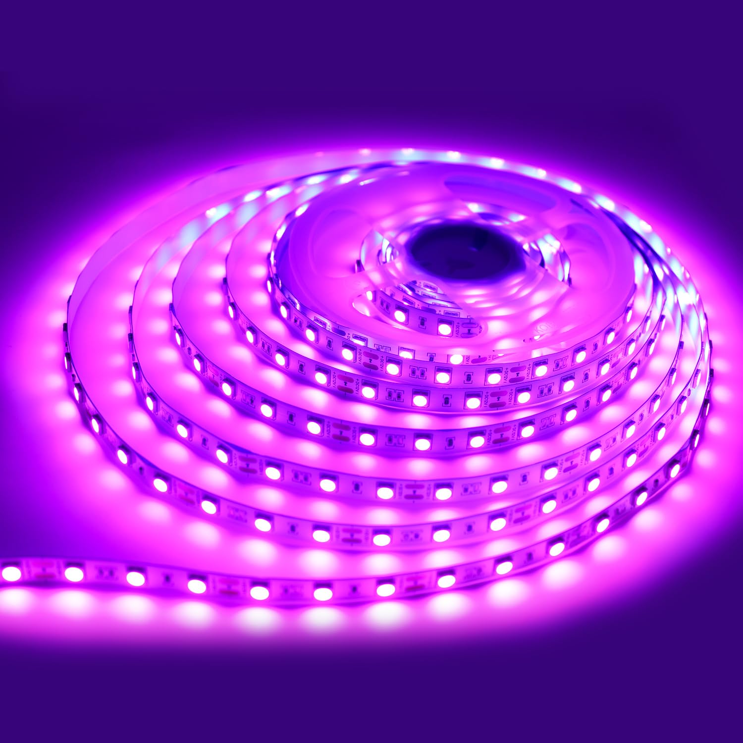 Pink Led Strip Lights, 12V Led Light For Bedroom With 300 Led Cuttable Tape Ligh