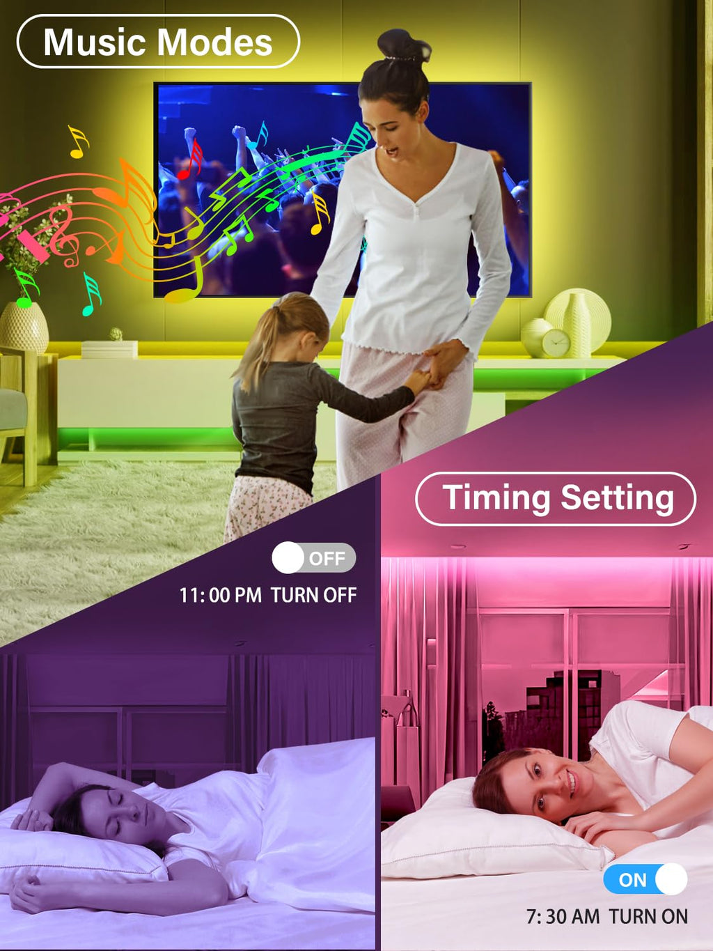 Lights For Tv, 20Ft Tv Backlight For 32-80 Inch, Usb Light Strip With Remote, Ap