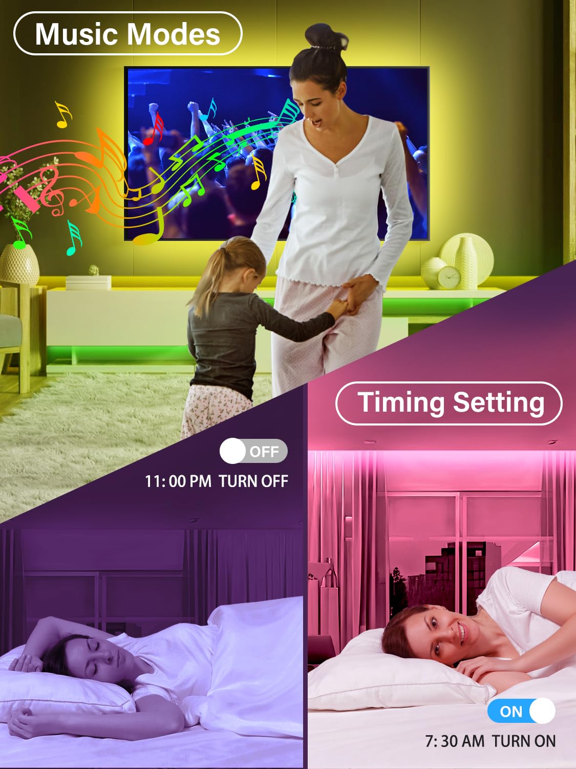 Lights For Tv, 20Ft Tv Backlight For 32-80 Inch, Usb Light Strip With Remote, Ap