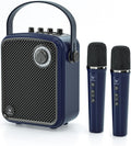 Wireless Voice Amplifier with 2 Wireless Microphones,Microphones and Speaker Set,Teacher Microphones for Singing,Karaoke Machine for TV,Portable PA System for Events Supports TF/USB/AUX S100 Pro
