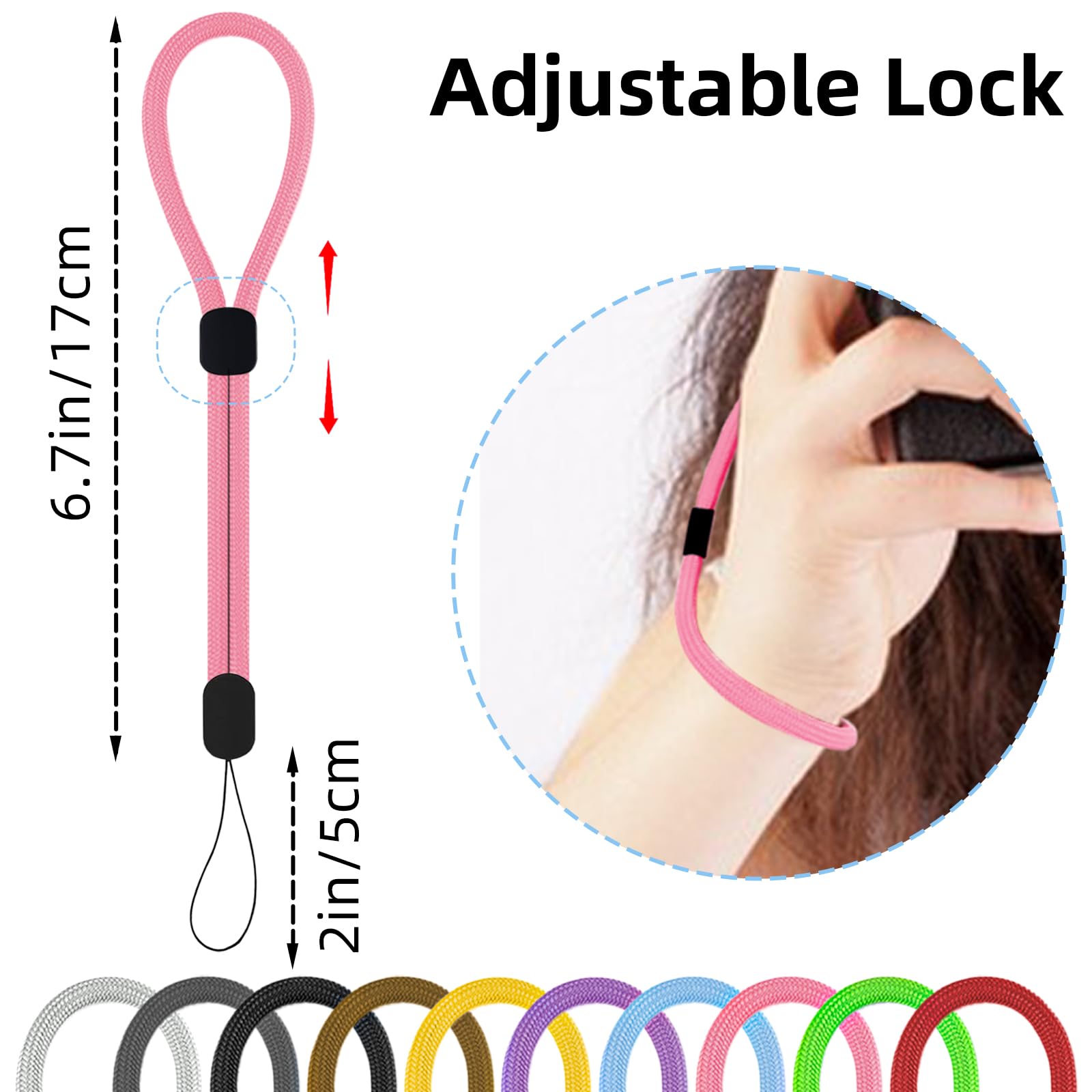 Strap Lanyard,Adjustable Wrist Strap Phone Wrist Straps Nylon Lanyards For Keys