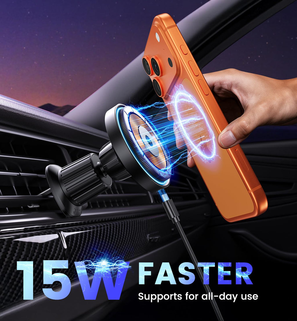 Mount Charger 15W Magnetic Car Charger Iphone 17 Access