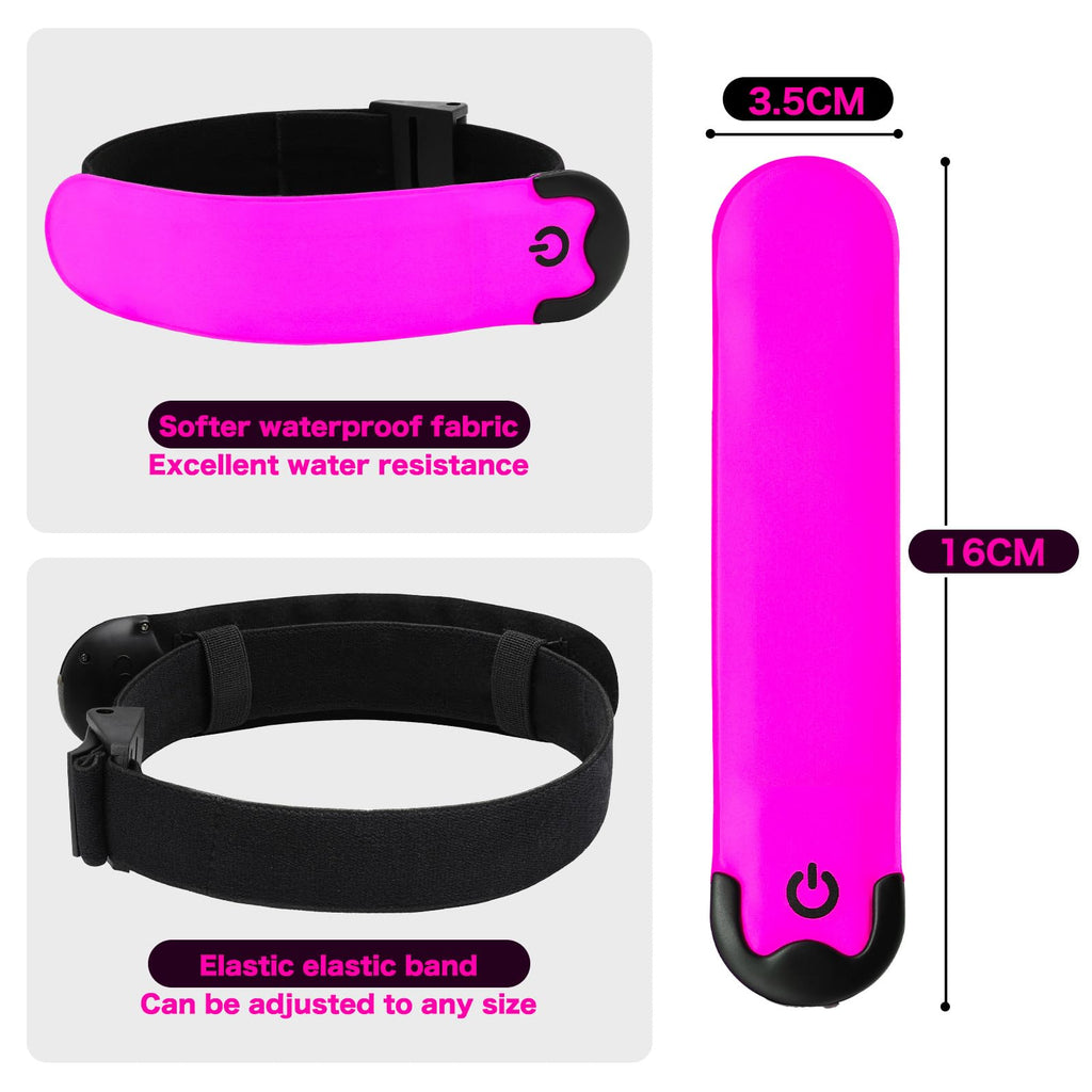 Armband Running Usb Rechargeable(2 Pack), High Visibility Wristband For Runners,