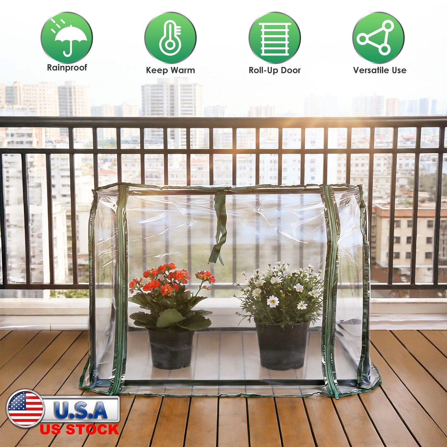 28.94" x 21.46" x 27.76" Tabletop Mini Greenhouse Portable Greenhouse for Spring Indoor Outdoor Garden Tent for Seed Starting Plant Protection Gardeni