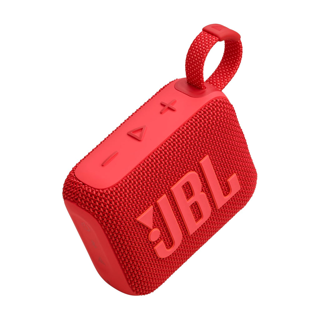 JBL Go 4 - Ultra-Portable, Waterproof and Dustproof Bluetooth Speaker, Big JBL Pro Sound with Punchy bass, 7-Hour Built-in Battery, Made in Part with Recycled Materials (Red)