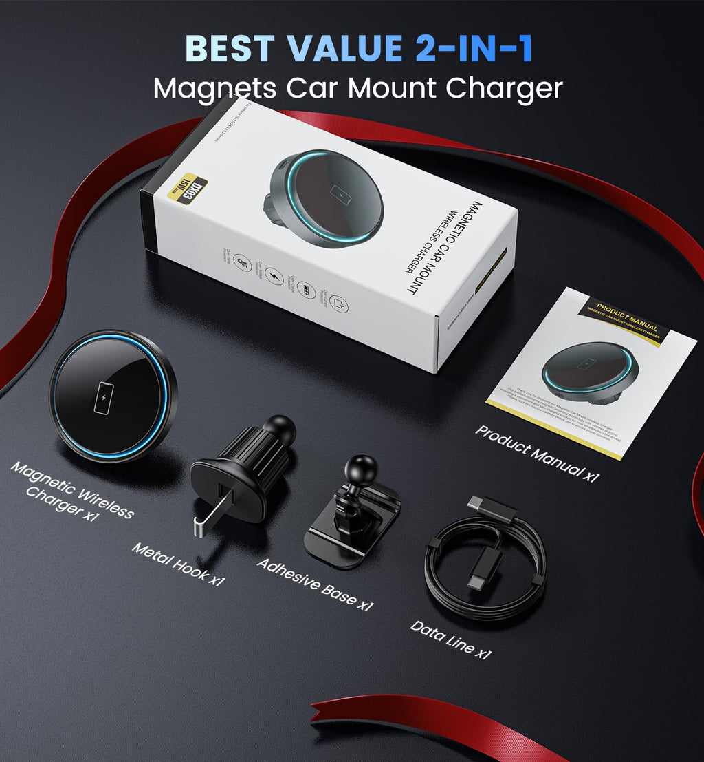 Mount Charger 15W Magnetic Car Charger Iphone 17 Access