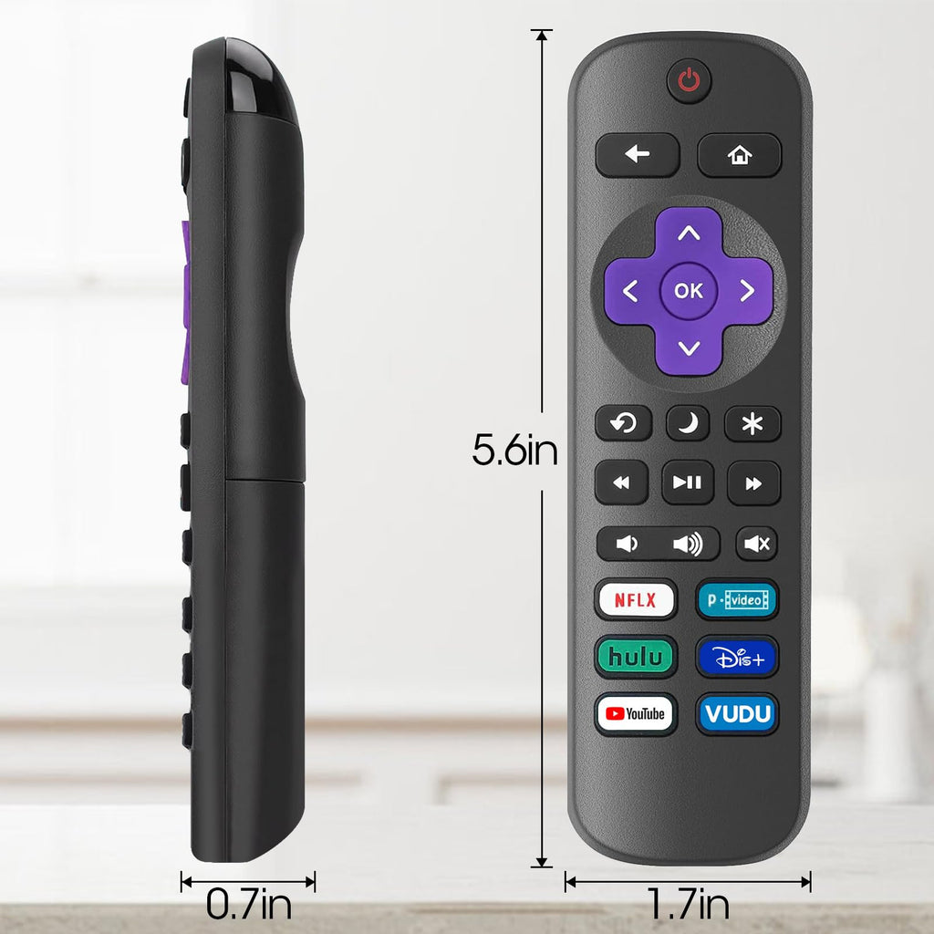 Replacement Remote Control Only For Roku Tv, Tcl Roku/Hisense Roku/Onn Roku Seri