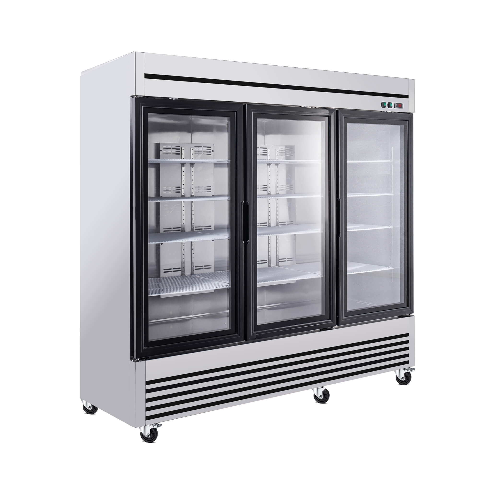 72 Cu.Ft Triple-Door Stainless Steel Commercial Reach-In Display Refrigerator (SAK26394)