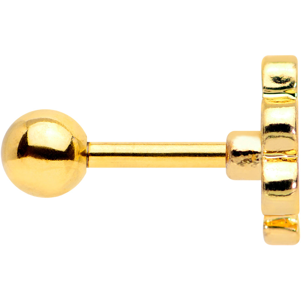 16G 1/4 Gold Tone Turkey Time Thanksgiving Cartilage Tragus