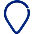 18G 3/8 Blue Matte Teardrop Cartilage Closure Ring