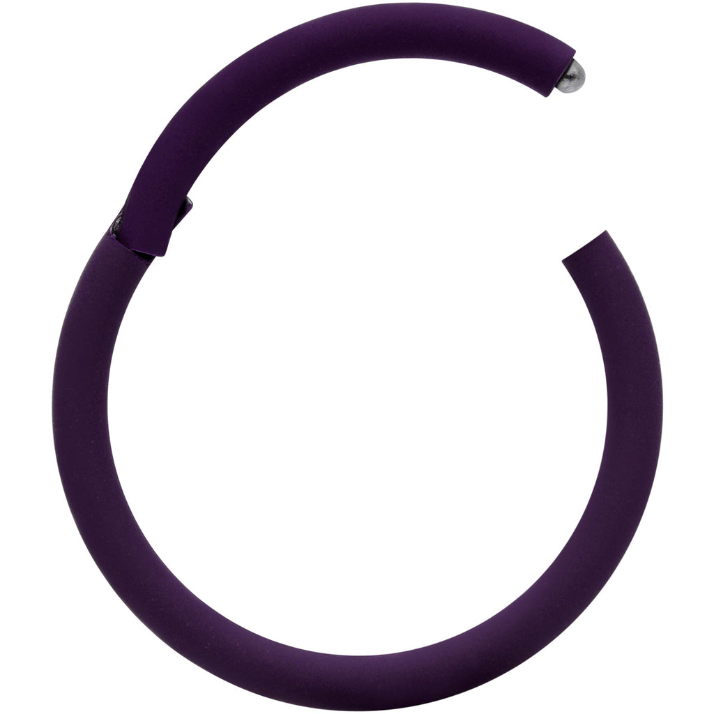 18G 3/8 Dark Purple Matte Cartilage Hinged Segment Ring