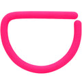 18G 3/8 Pink Matte D Shape Septum Ring