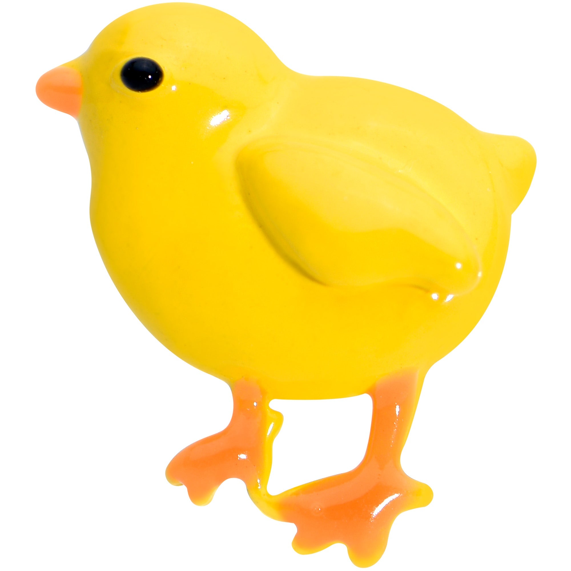 16G 1/4 Gold Tone Yellow Easter Chick Cartilage Tragus Earring
