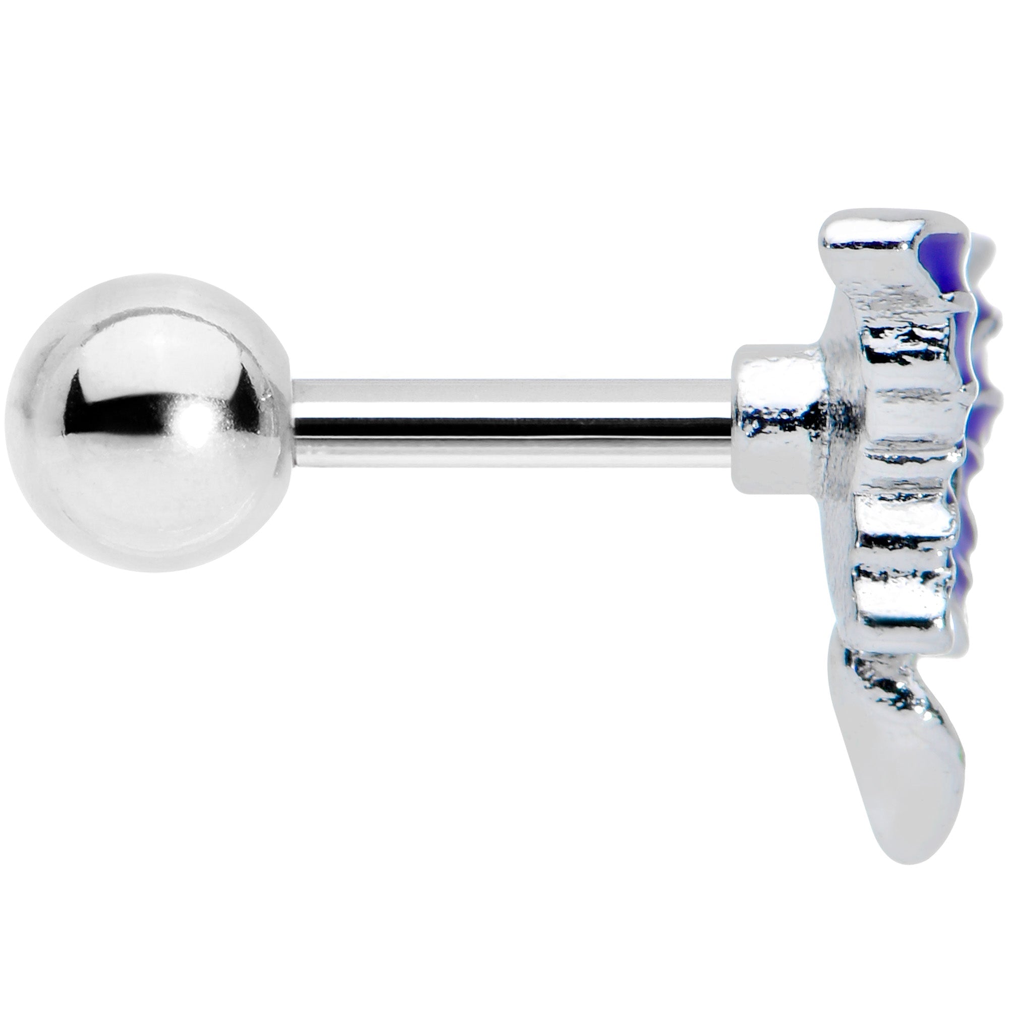16G 1/4 Beautiful Blue Butterfly Cartilage Tragus Earring