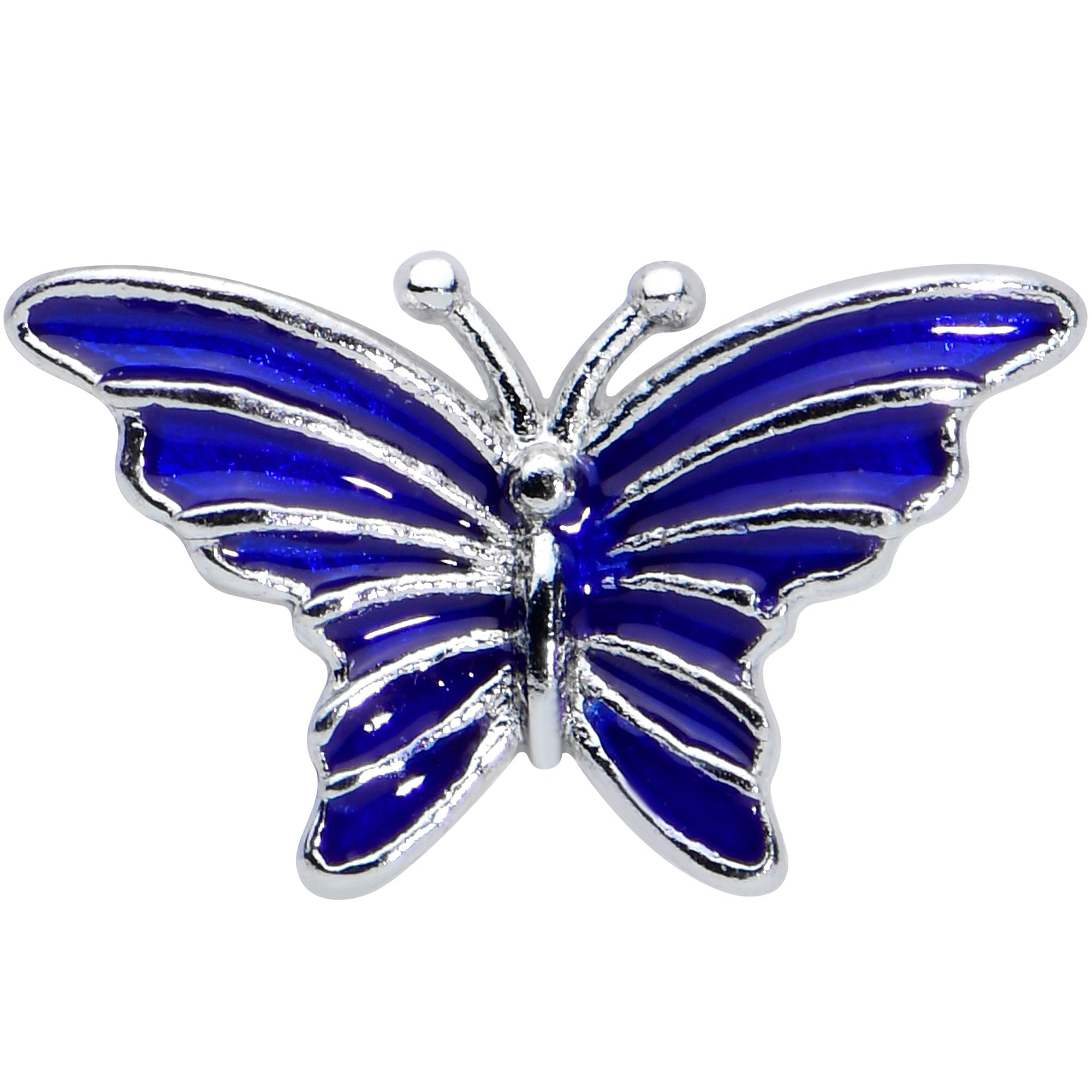 16G 5/16 Beautiful Blue Butterfly Labret Monroe Tragus