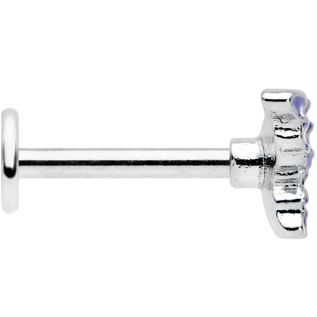 16G 5/16 Beautiful Blue Butterfly Labret Monroe Tragus