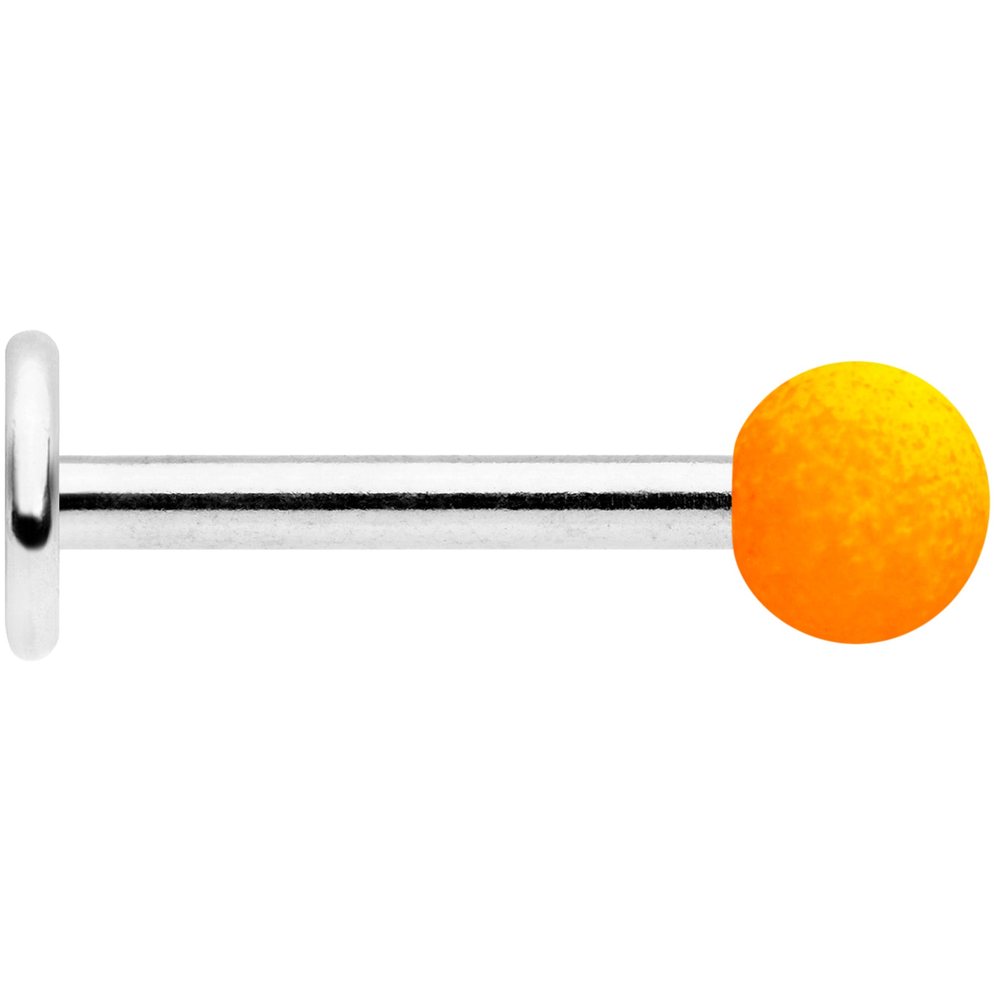 16G 5/16 Orange Yellow Ombre Soft Finish Labret Monroe Tragus