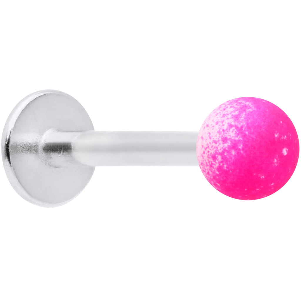16G 5/16 Pink White Ombre Soft Finish Labret Monroe Tragus