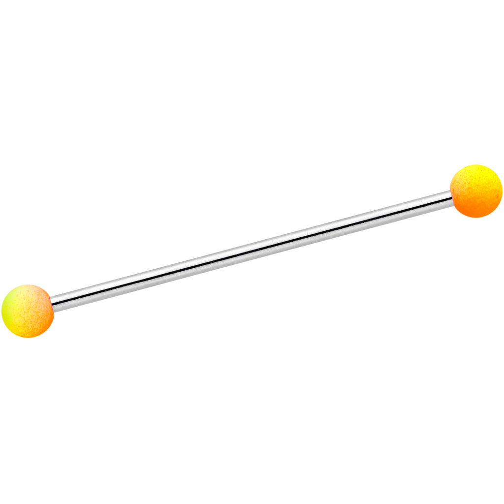 14G Pink Brown Ombre Soft Finish Industrial Barbell 38mm Set of 4