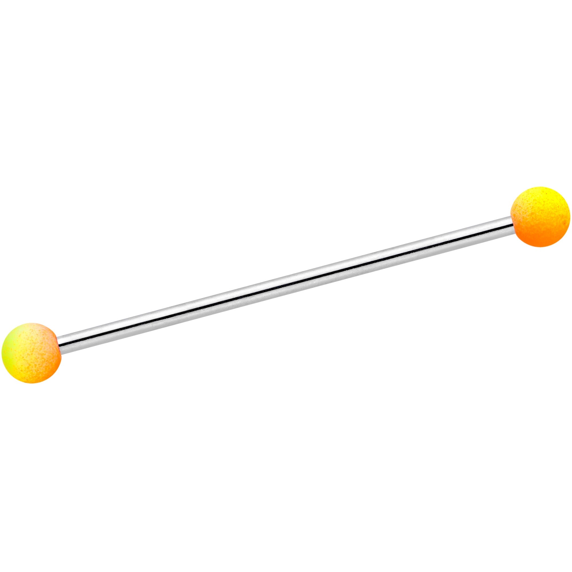 14G Pink Brown Ombre Soft Finish Industrial Barbell 38mm Set of 4