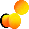 Orange Yellow Ombre Matte Acrylic Single Flare Plug Set Sizes 2mm-12mm