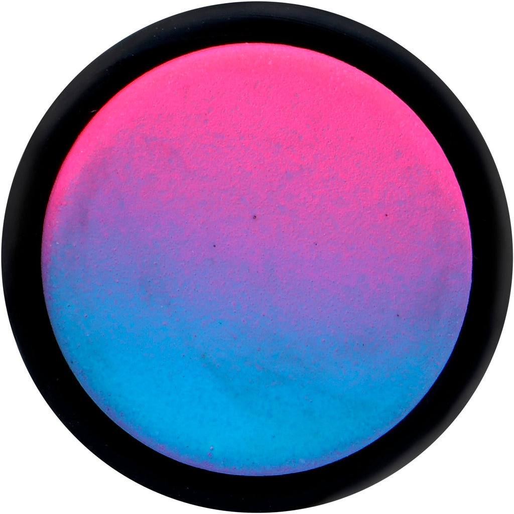 16G Pink Blue Ombre Matte Cheater Plug Set
