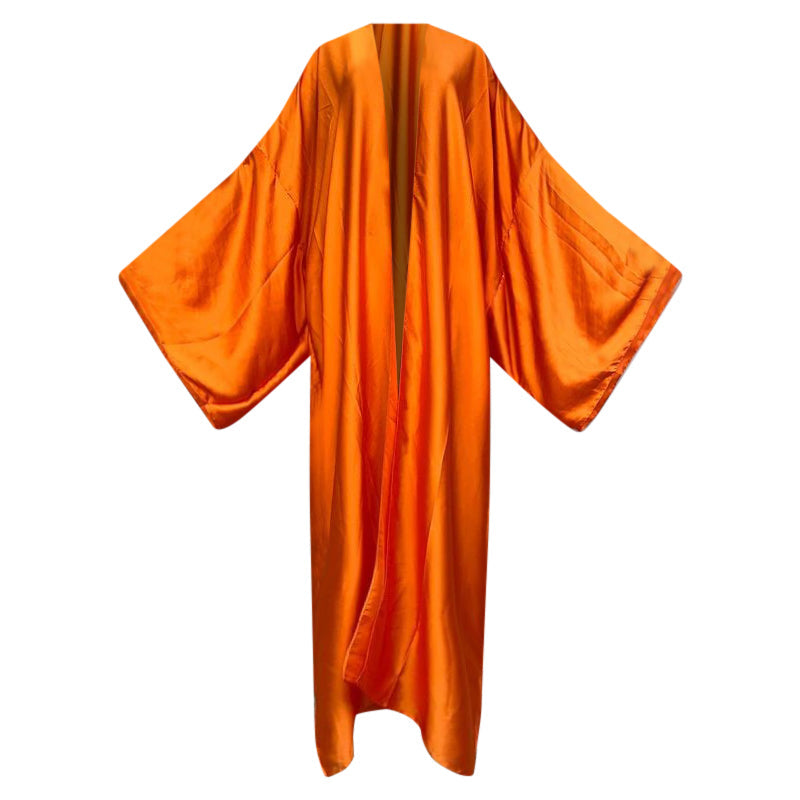 Orange Silk Kimono